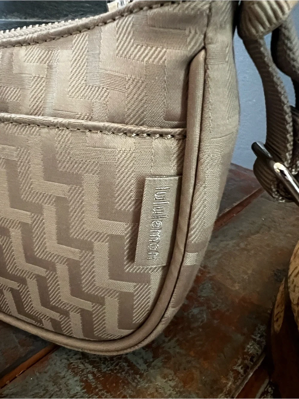 NWT Lululemon City Essentials Mini Shoulder Bag L Monogram Jacquard Crossbody